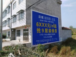 宣汉墙体广告质量分析